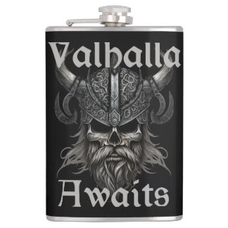 Valhalla wacht - schedel heupfles