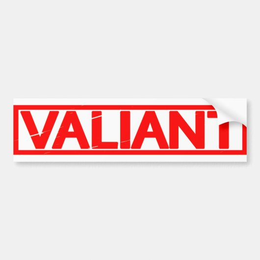Valiant Stamp Bumpersticker (Voorkant)