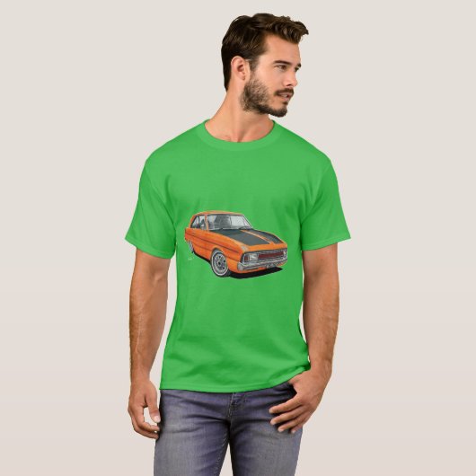 Valiant VG Pacer Coupe Design in Orange T-shirt (Voorkant volledig)