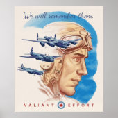 Valiante inspanning herinnert hun Poster (Voorkant)