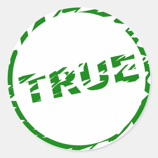 Validatiepictogram - TRUE - Sticker (Voorkant)