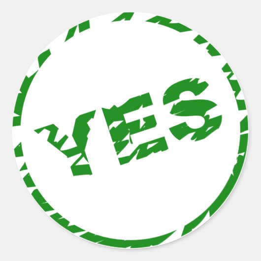 Valideringspictogram - JA - Sticker (Voorkant)