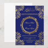 Valima Nikah Ceremonie Uitnodiging voor het Huweli (Voorkant / Achterkant)