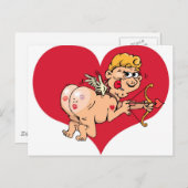 Valintine cupid briefkaart (Voorkant / Achterkant)