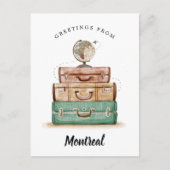 Valise | Aangepaste stad Briefkaart (Voorkant)