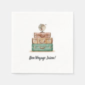  Valise die weggaat Servet (Voorkant)