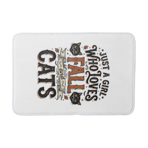 Valk Cat Liefhebber Vintage Halloween T-shirt Ontw Badmat