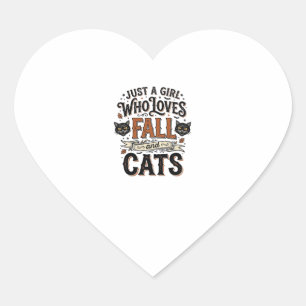 Valk Cat Liefhebber Vintage Halloween T-shirt Ontw Hart Sticker