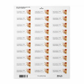 Valk in liefde Pompoen Bruidsdouche Etiket (Full Sheet)