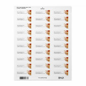 Valk in liefde Pompoen Bruiloft Feest Etiket (Full Sheet)