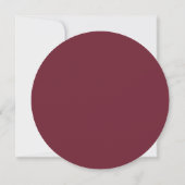 Valk in Liefde Pompoen Cirkel Trouw Menu Kaart (Achterkant)