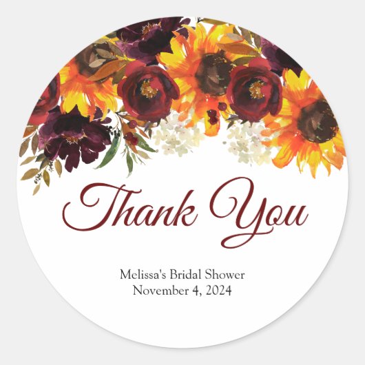 Valk in liefde ronde sticker (Voorkant)