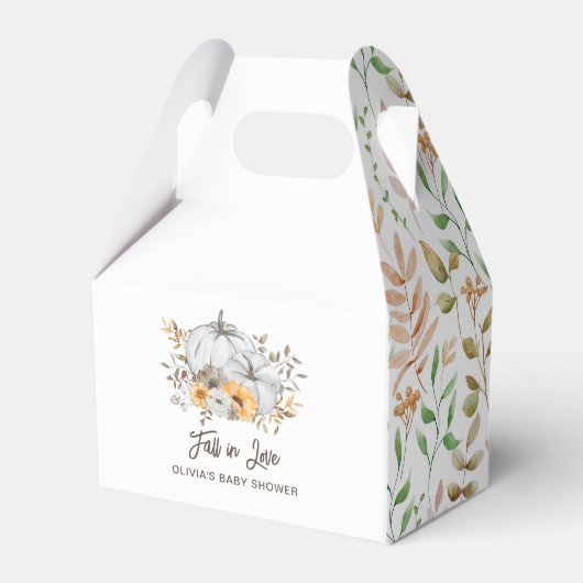 Valk in Love Baby Shower Bedankdoosjes (Voorkant Zijde)