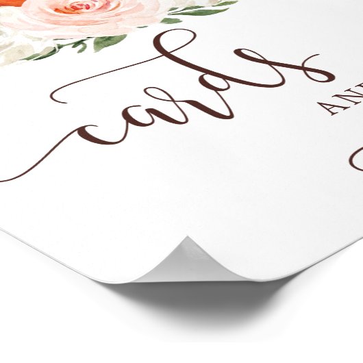 Valk in Love Pompoenkaarten en Cadeaus Bord Poster (Hoek)