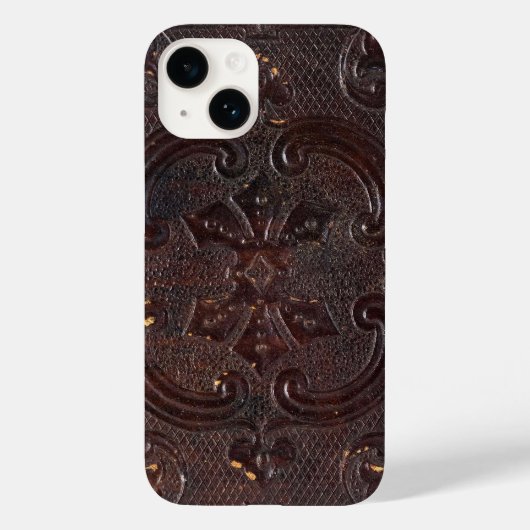 Valk Oud Leren Boek Case-Mate iPhone Case (Achterkant)