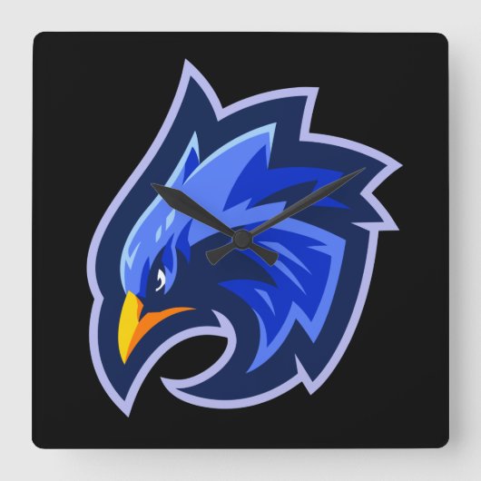 valk vierkante klok (Voorkant)