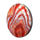 Valkbloed Oranje Agaat. Dartbord (Voorkant Rechts)