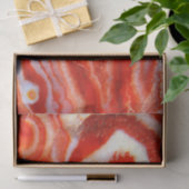 Valkbloed Oranje Agaat. Tissuepapier (Geschenk)