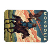 Valkenier in Mongolië Reizen Magneet (Horizontaal)