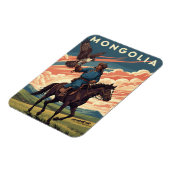 Valkenier in Mongolië Reizen Magneet (Linkerzijde)