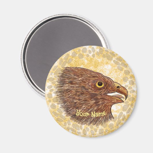 Valkenmagneet Magneet (Voorkant / Achterkant)