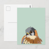 valkenvogelvalk briefkaart (Voorkant / Achterkant)