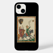 Valkerij, 14e-eeuwse Codex Manesse Case-Mate iPhone Case (Achterkant)