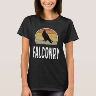 Valkerij Retro Vintage Valk Vogels Kijken T-shirt