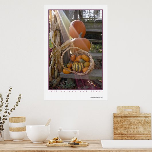 valkleuren en licht poster (Keuken)