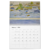 valkleuren in het bibliotheekpark Kenosha Wisconsi Kalender (Feb 2026)