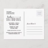Valkleuren | Rustic  Save the Date Aankondigingskaart (Achterkant)