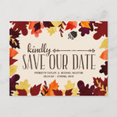 Valkleuren | Rustic  Save the Date Aankondigingskaart (Voorkant)