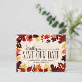 Valkleuren | Rustic  Save the Date Aankondigingskaart (Staand voorkant)