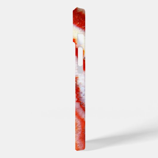 Valkleurige bloed-oranje agaat. Case-Mate iPhone case (Achterkant / Links)