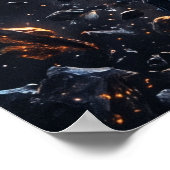 Valknevel Swooping Asteroïdengordel Poster (Hoek)