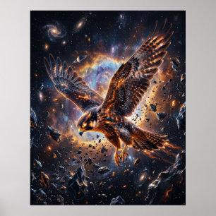 Valknevel Swooping Asteroïdengordel Poster