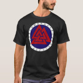 Valknot met Elder Futhark T-shirt (Voorkant)