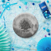 Valknut and Tree of Life Yggdrasil Papieren Bordje (Feest)