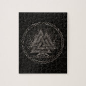 Valknut and Tree of Life Yggrdrasil Legpuzzel (Verticaal)