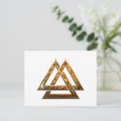 Valknut - Gold Briefkaart (Staand voorkant)