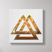 Valknut - goud canvas afdruk (Voorkant)