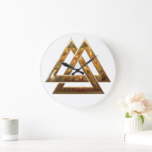 Valknut - goud grote klok (Huis)