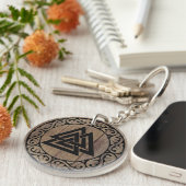 Valknut Knot of the Fallen Sleutelhanger (Voorkant Rechts)