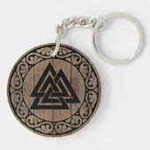 Valknut Knot of the Fallen Sleutelhanger (Achterkant)