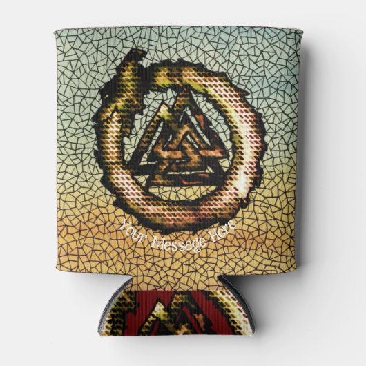 Valknut (Ouroboros) Blikjeskoeler (Voorkant)