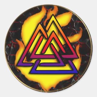 valknut ronde sticker