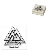 Valknut Rubberstempel (Gestempeld)