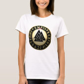 Valknut Rune Shield T-shirt (Voorkant)