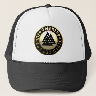 Valknut Rune Shield Trucker Pet