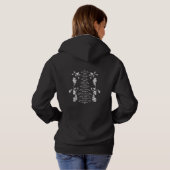 Valknut Runes 9 nobele deugden ladie's hoodie (Achterkant volledig)
